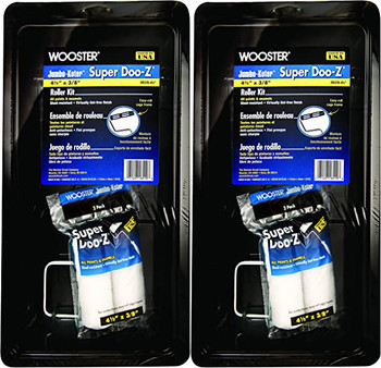 Wooster Genuine 4.5" Jumbo-Koter Super Doo-Z 3/8" Nap Kit 2-Pack, RR376-4.5-2PK