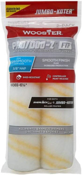Wooster 6.5" Jumbo-Koter Pro/Doo-Z FTP 3/8" Nap Closed-End 2-Pack Roller Cover # RR381-6.5