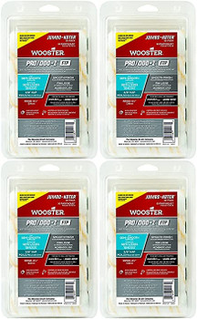 Wooster 4.5" Jumbo-Koter Pro/Doo-Z FTP 3/8" Nap Closed-End 4 Sets Of 10-Pack Roller Cover # RR581-4.5-4PK