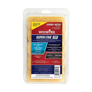 Wooster 4.5" Jumbo-Koter Pro/Doo-Z FTP 3/8" Nap Closed-End 10-Pack Roller Cover # RR583-4.5