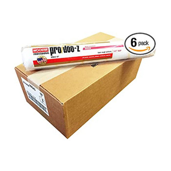 Wooster Genuine 18" Pro/Doo-Z 1/2" Nap 6-Pack Roller Cover - RR643-18-6PK