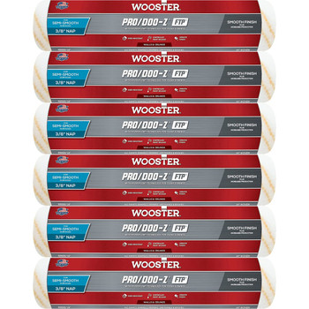 Wooster 6 Pack of 14" Pro/Doo-Z FTP 3/8" Nap Roller Cover - RR666-14