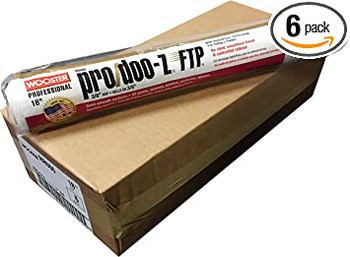 Wooster Genuine 18" Pro/Doo-Z FTP 3/8" Nap 6-Pack Roller Cover - RR666-18-6PK