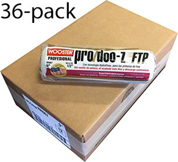 Wooster Genuine 9" Pro/Doo-Z FTP 1/2" Nap 36-Pack Roller Cover - RR667-9-36PK