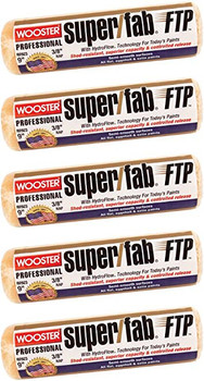 Wooster Genuine 9" Super/Fab FTP 3/8" Nap 5-Pack Roller Cover - RR923-9-5PK