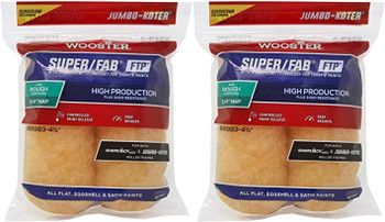Wooster 4.5" Jumbo-Koter Super/Fab FTP 3/4" Nap Closed-End 2 Sets Of 2-Pack Roller Cover # RR983-4.5-2PK