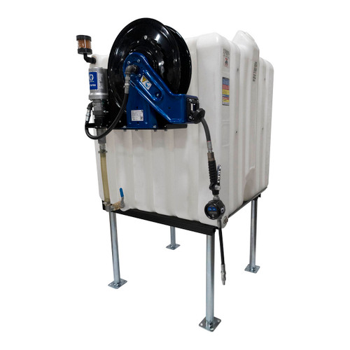 Rhino Tuff Tanks RTT-1410 225 Gallon Stackable High Density Polyethylene Tank w/ Graco Pump Package - Side Mount