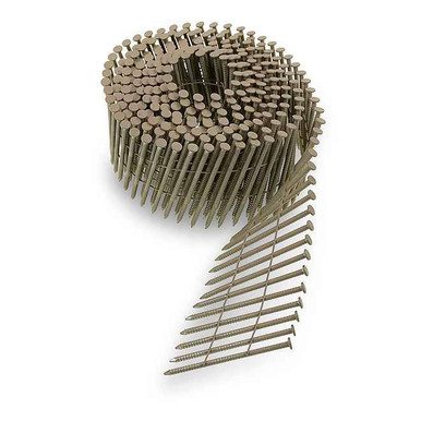 Simpson Strong Tie-S13A200CCB, 2", 15 Degree, Wire Coil, Painted, Full Round Head, Ring-Shank Nail, Dark Brown (3,600/Pkg)