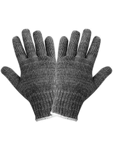 Gray String Knit Glove Men's One Size 300 Pair, #S55G