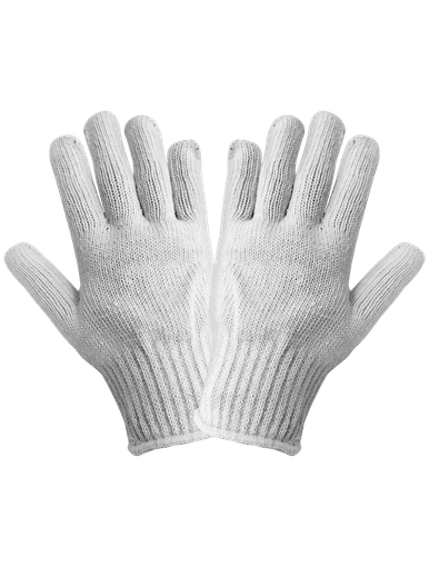 Bleached White String Knit Glove Women's One Size 300 Pair, #S65BW-W