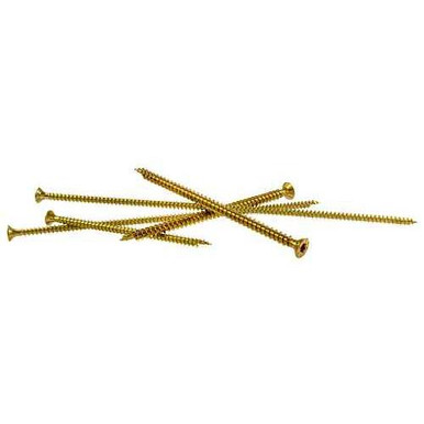 Simpson Strong-Tie .230" x 5-1/2" Strong-Drive SDCF Timber-CF Screws, Flat Head w/Nibs, Six Lobe, Zinc Yellow (250/Pkg) #SDCF22512