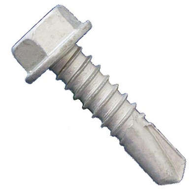 #14 x 3" Daggerz Hex Washer Head Self Drilling Screws 410 Stainless Steel Dagger-Guard Coating (1,000/Bulk Pkg.)