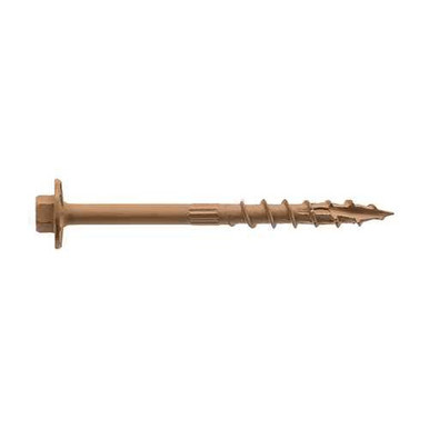 Simpson Strong Tie .195" x 10" Strong Drive SDWH Timber Screws, Large Hex Washer Head, Double-Barrier Coating (50/Pkg) #SDWH191000DB-R50