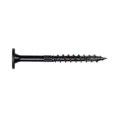 Simpson Strong-Tie .220 x 3-1/2" Outdoor Accents Structural Wood Screws, Low Profile Head, Six Lobe, Black (12/Pkg) #SDWS22312DBBRC12