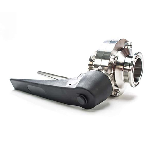 JME SSBFVPE Series 304 SS Plastic Handle Butterfly Valve, EPDM Seal, SS Disc, Clamp Style