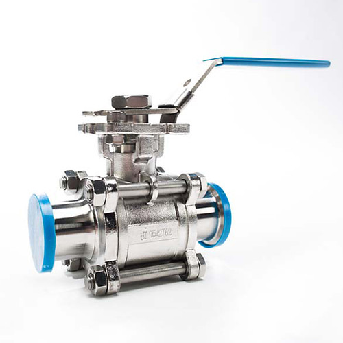 JME SSEBVC Series 316 SS Two Way Clamp Ball Valve w/Cavity Fillers