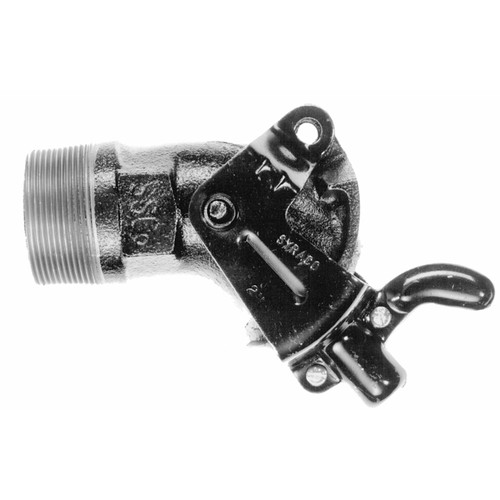 Syracuse Stamping Co. Cast Iron 3/4 in. Self-Closing Gate Faucet - 3/4 in. NPT Self Closing - Sheet Metal Short Handle