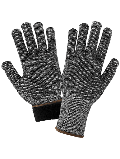 Acrylic Terry Cloth Patterned PVC Glove Size 8(M) 144 Pair, #T800HC-8(M)