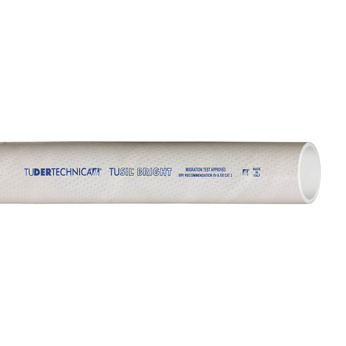 Tudertechnica Tusil Bright D 1 in. Silicone Pharmaceutical & Food Delivery Hose - Hose Only