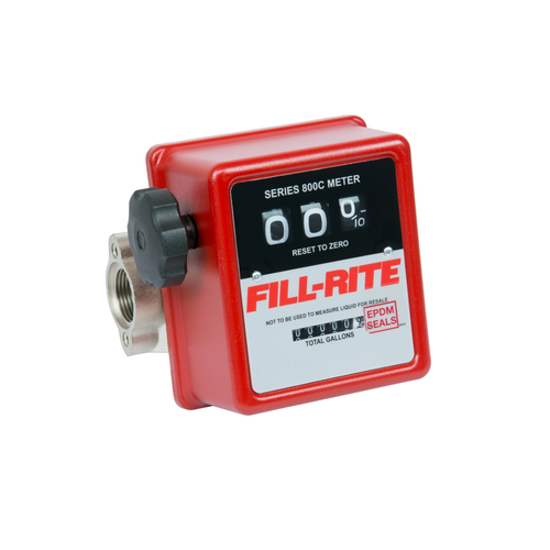 Fill-Rite TN620Q 1 in. NPT 3 Digit Mechanical Fuel Transfer Meter, 6-40 GPM