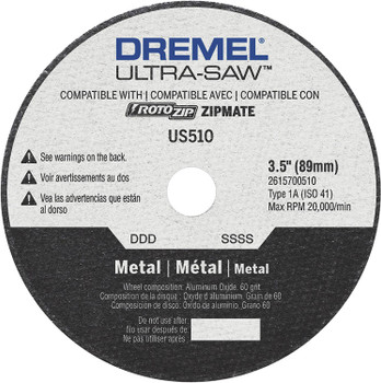 Dremel Genuine Ultra-Saw 4" Premium Carbide Cutting Wheel - 2615U510AA