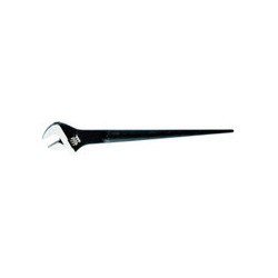 Klein Tools Adjustable-Head Construction Wrenches, 16 in Long, 1 1/2 in Opening, Black Oxide, 1/EA, #4093239