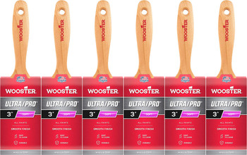 Wooster Genuine 3" Ultra/Pro Soft Flat Paintbrush 6-Pack, W4169-3-6PK