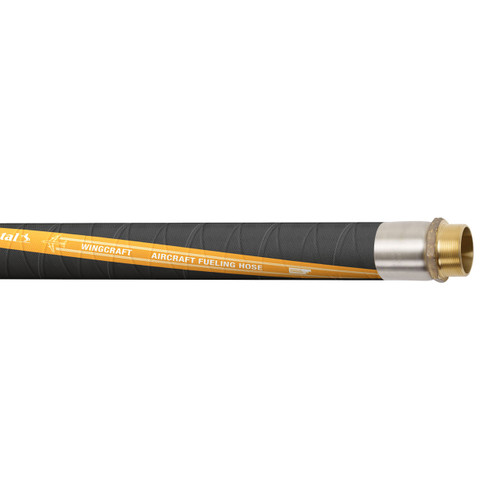 Continental ContiTech Wingcraft™ 2 1/2 in. 300 PSI Aviation Fueling Hose Assemblies w/ Brass Male NPT Ends