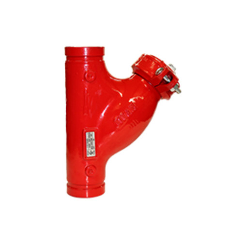 Titan Flow Control YS58UG-DI 12 in. 300 WOG Ductile Iron Grooved End Y-Strainer - UL/FM Approved (Fire Protection)