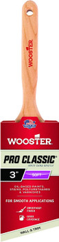 Wooster Genuine 3" Pro Classic White China Bristle Angle Sash Paintbrush # Z1222-3