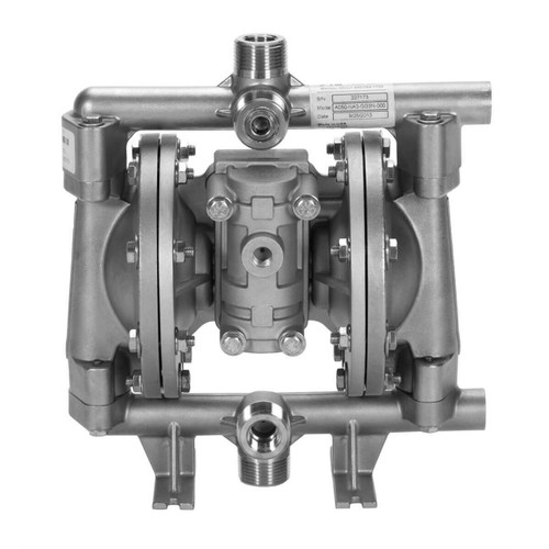 All-Flo A050 1/2 in. NPT Stainless Steel Air Diaphragm Pump w/ PTFE with Santoprene Backup Diaphragms, PTFE Balls & Stainless Steel Seats