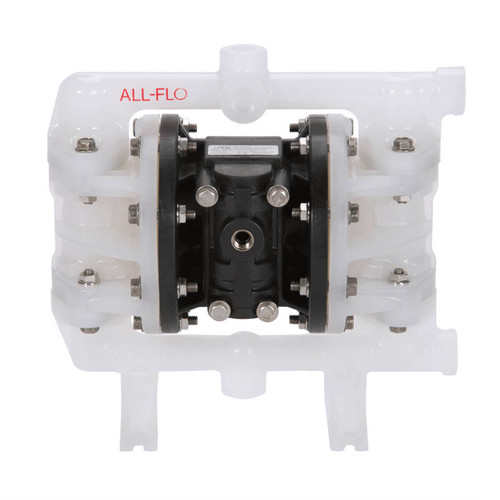 All-Flo A050 1/2 in. NPS Polypropylene Air Diaphragm Pump w/ Santoprene Diaphragms & Balls, Polypropylene Seats