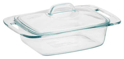 Easy Grab Casserole With Cover, Rectangular, 2-Qt.