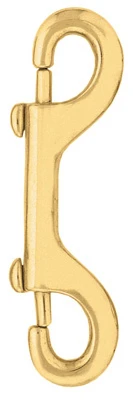 #163 Double Snap, Brass, 4-1/2 In.