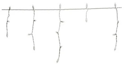Christmas LED Icicle Lights Set, Micro, Twinkling Warm White, 105-Ct.