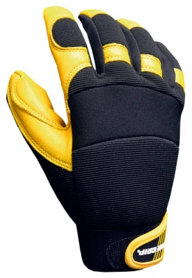 Goatskin Leather Hybrid Pro Work Gloves, XL