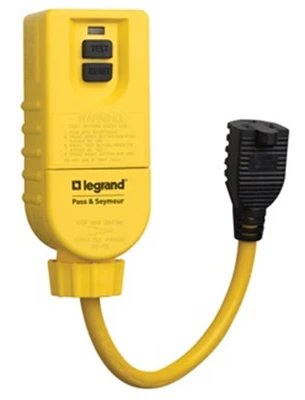 Pass & Seymour Portable GFCI Receptacle, 1-Ft. Cord, 125-Volt, 15-Amp