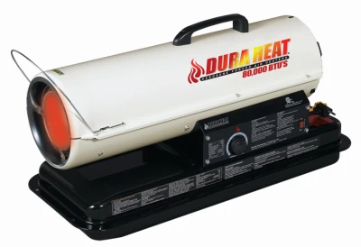 Kerosene Forced-Air Heater, Portable, 80,000 BTU, 2,000-Sq. Ft. Coverage