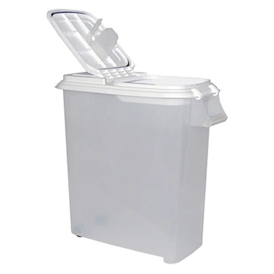 Pet Food Dispenser, Roll-Away, 50-Qts.