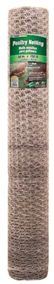 Poultry Netting, Galvanized Steel, 1-In. Mesh, 48-In. x 150-Ft.