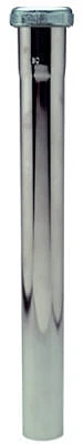 1-1/4-Inch O.D. Tube Slip Joint x 12-Inch Chrome Lavatory Drain Extension Tube