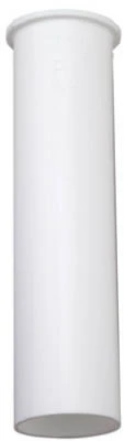 Flanged Kitchen Drain Tailpiece, White Plastic, 1.5 O.D. Tube x 6-In.