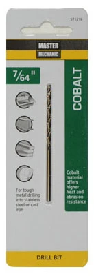 7/64 x 2-5/8 In. Cobalt High-Speed Drill Bit