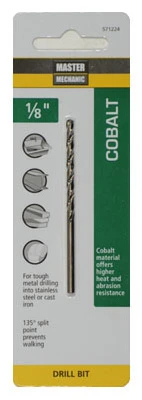 1/8 x 2-3/4 In. Cobalt High-Speed Drill Bit