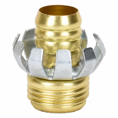 Clincher Hose Mender, Brass, 3/4 In. Male