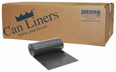 Can Liners, Clear, 55-Gal., 38 x 63-In., 50-Ct.