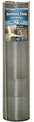 Galvanized Metal Hardware Cloth Fence, 1/4-In. Mesh, 23-Ga., 48-In. x 100-Ft.