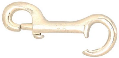 Open Eye Bolt Snap, Zinc Finish, 3/8 In.