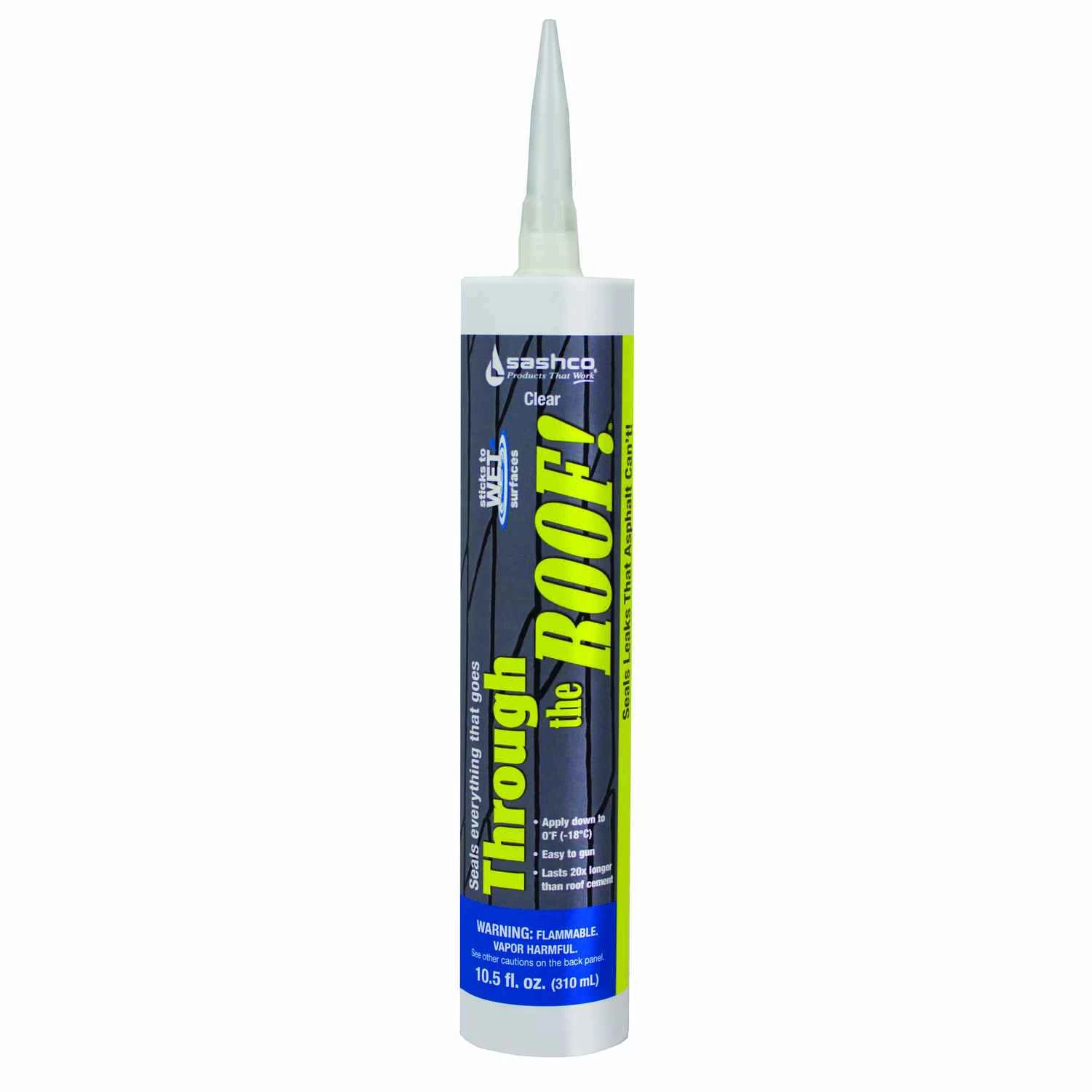 Elastomeric Roof Sealant, Clear, 10.5-oz. Cartridge