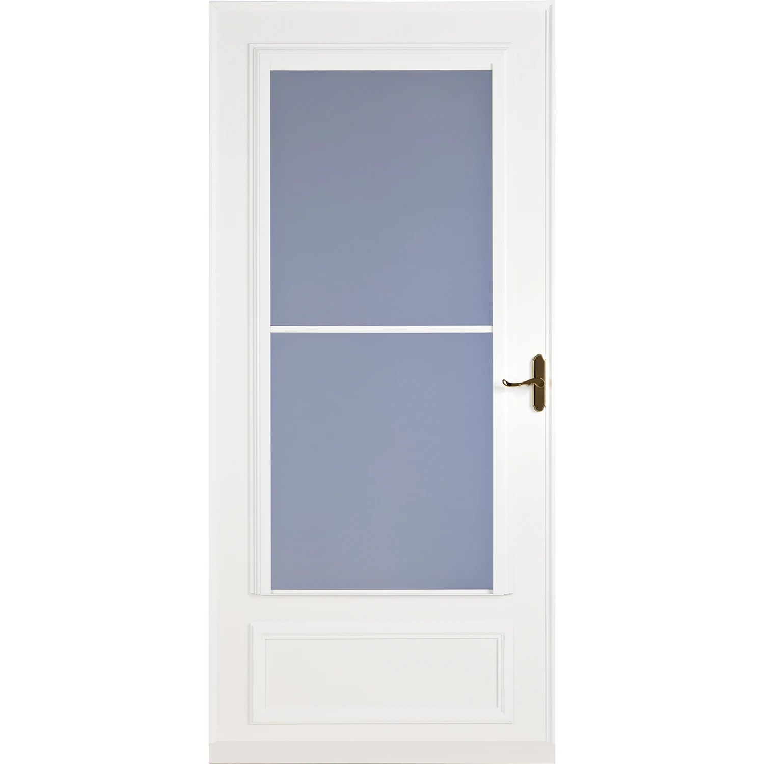 Screen Away Storm Door, Retractable Screen, White, Solid Wood Core, 36 x 81-In.